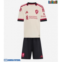 Camisa de Futebol Liverpool Virgil van Dijk #4 Equipamento Secundário Infantil 2025-26 Manga Curta (+ Calças curtas)